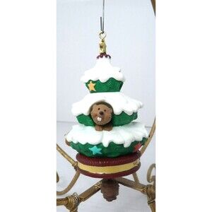 Ken Crow Ornament Hallmark Peek A Boo Christmas Signed 93 Keepsake Bear Owl Fox